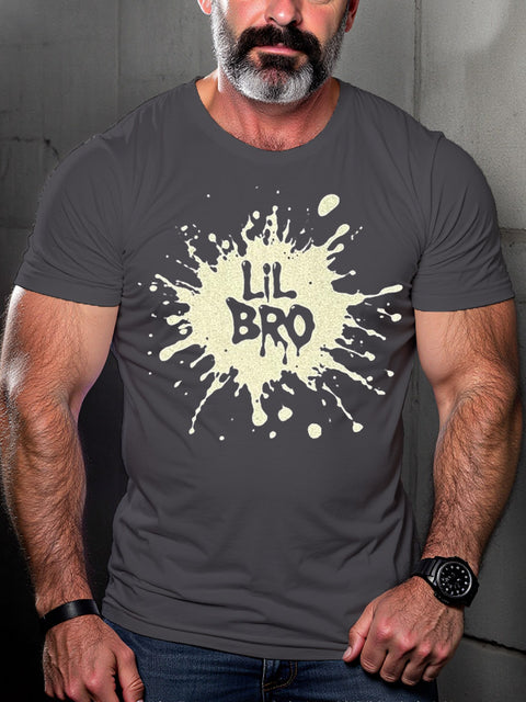 LGBT Gay Pride Lil Bro Print T-shirt