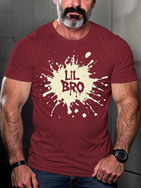LGBT Gay Pride Lil Bro Print T-shirt