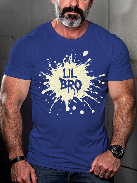 LGBT Gay Pride Lil Bro Print T-shirt