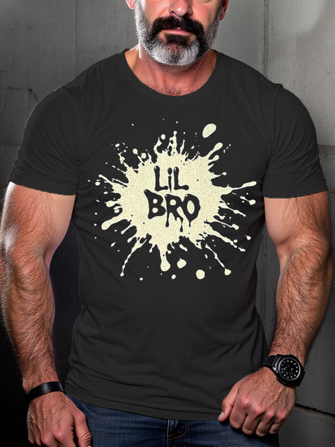 LGBT Gay Pride Lil Bro Print T-shirt