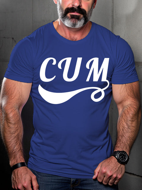 LGBT Gay Pride Cum Print T-shirt