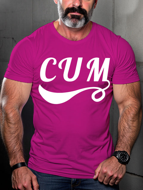 LGBT Gay Pride Cum Print T-shirt