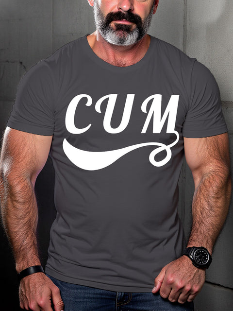 LGBT Gay Pride Cum Print T-shirt