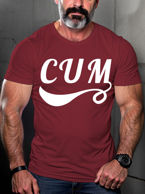 LGBT Gay Pride Cum Print T-shirt