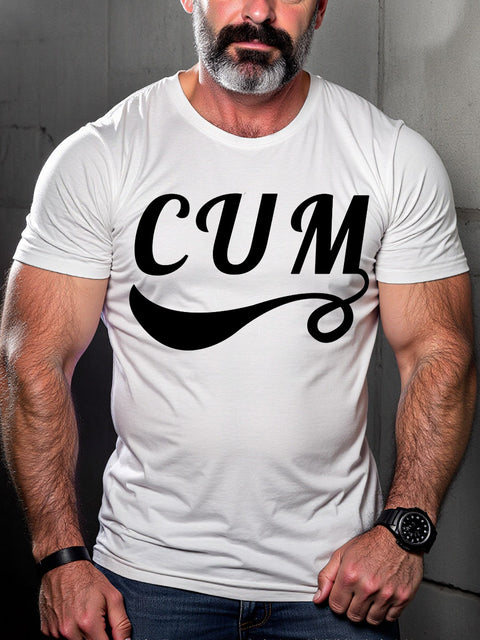 LGBT Gay Pride Cum Print T-shirt