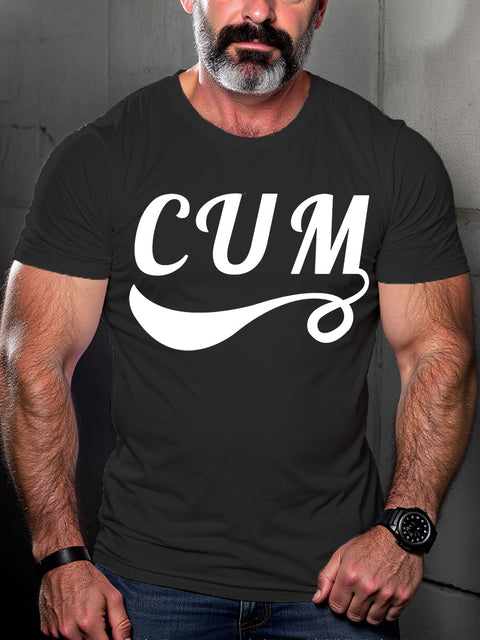 LGBT Gay Pride Cum Print T-shirt