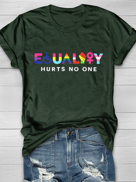 Equality Hurts No One Lgbt T-shirt