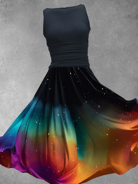 Women's Artistic Gradient Dress Maxi Dress