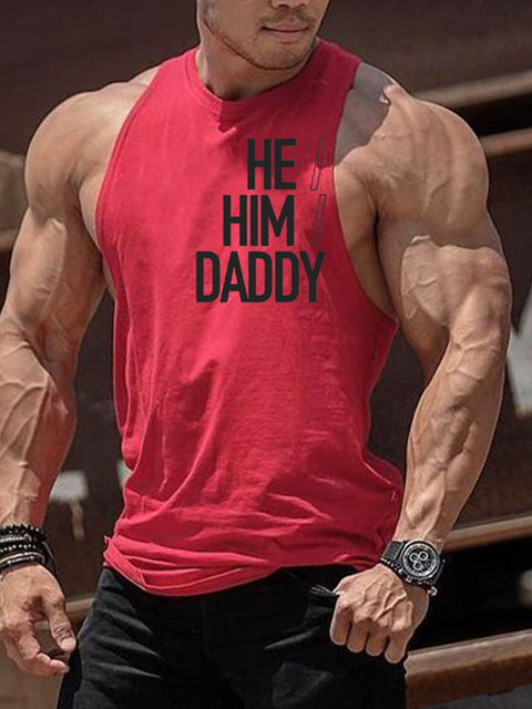 Men's He Him Daddy Tank Top