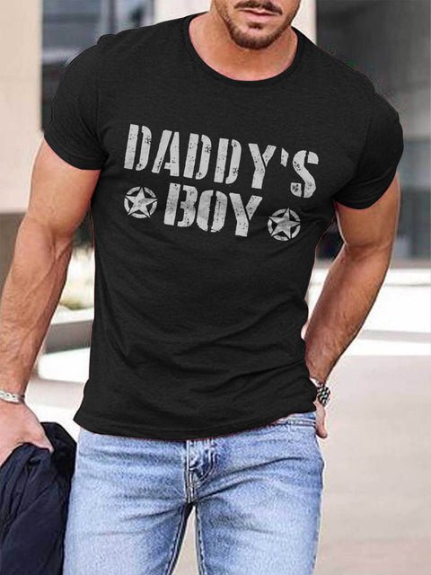 Men's Daddy"boy Pride Casual Print T-Shirt