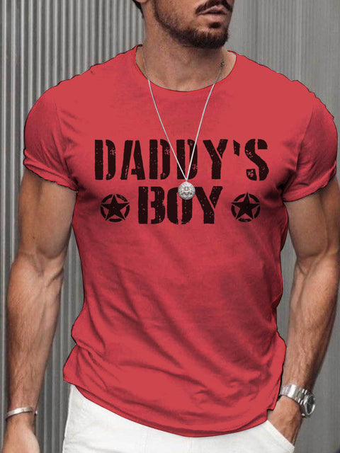 Men's Daddy"boy Pride Casual Print T-Shirt