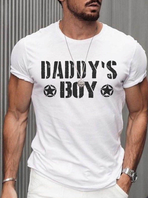 Men's Daddy"boy Pride Casual Print T-Shirt
