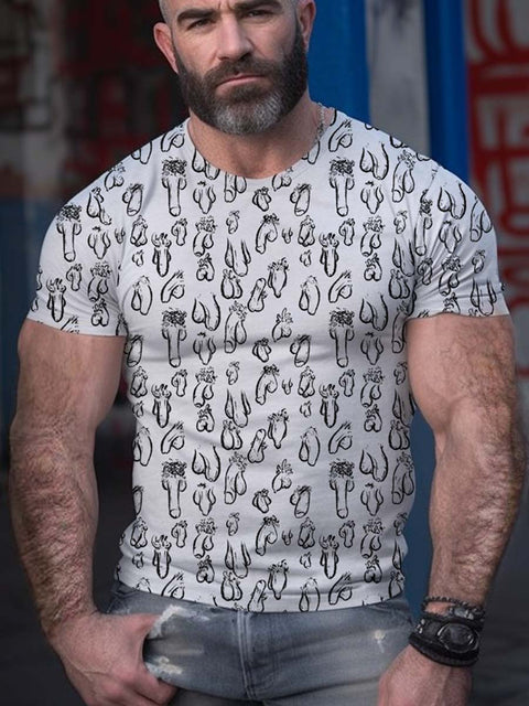 Men's Funny Daddy Cock Lgbt Pride T-Shirt