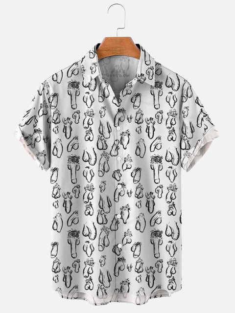 Men's Funny Daddy Cock Pride Short Sleeve Shirt