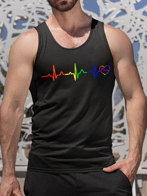 Men's LGBT Rainbow Pride Tank Top