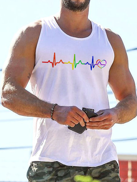 Men's LGBT Rainbow Pride Tank Top