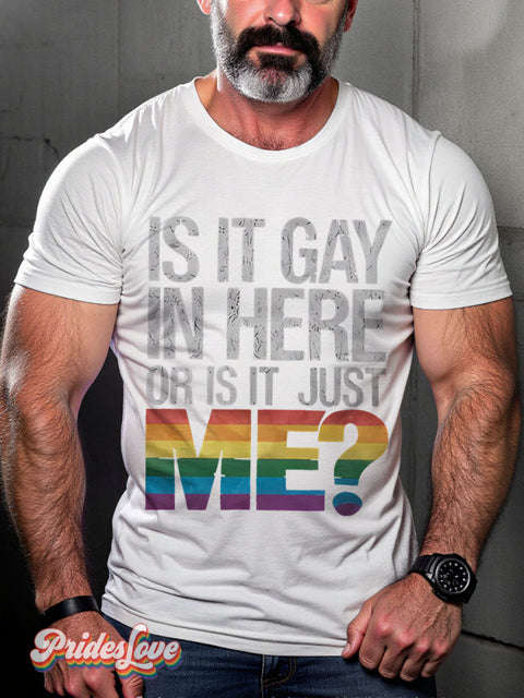 Cute Retro Rainbow Lgbtq Pride Gay Print T-Shirt White / S