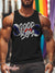 Good Boy Leather Rainbow Lgbt Gay Vintage Print Men’s Tank Top Multicolor / S