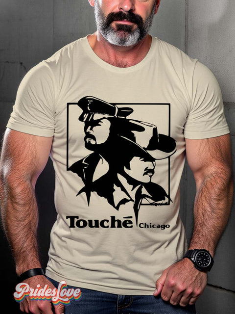 Lgbt Gay Art Tou·ché Chicago T-Shirt Multicolor / S