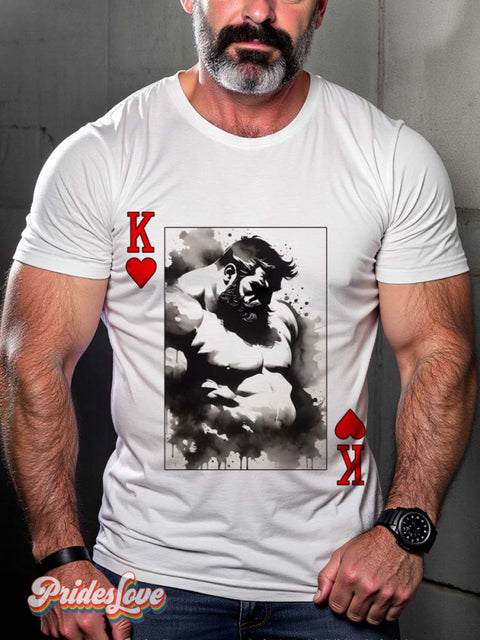Lgbt Gay Bear Poker King T-Shirt