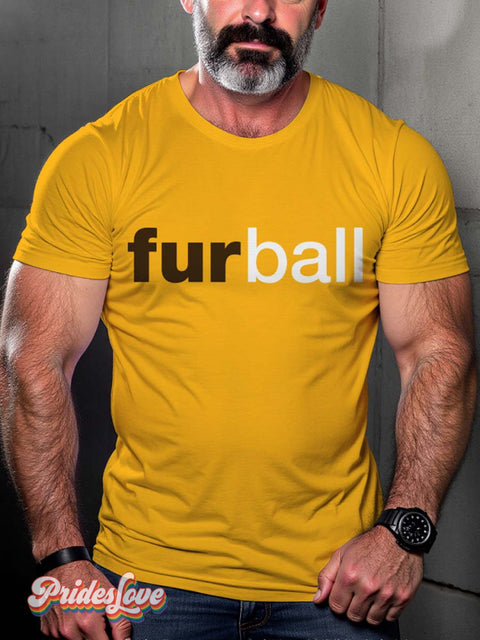 Lgbt Gay Pride Bear Fur Ball T-Shirt
