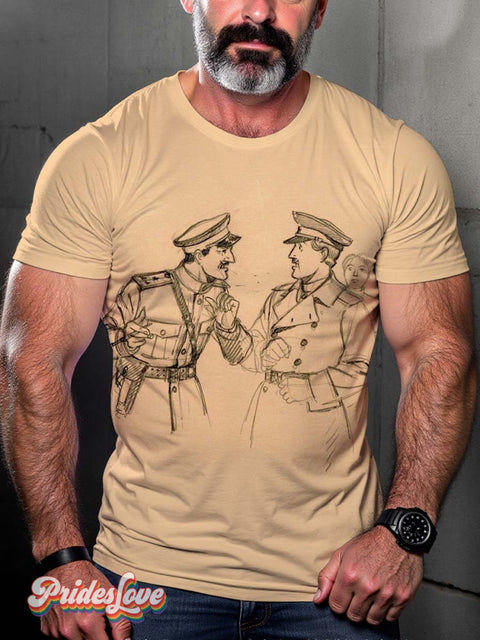 Lgbt Gay Soldier T-Shirt Multicolor / S