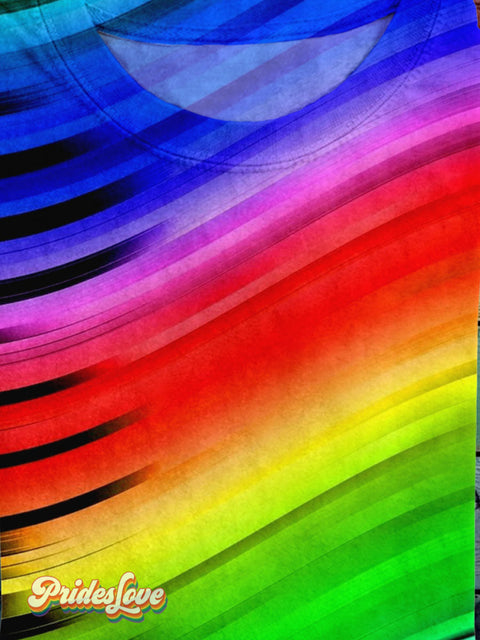 Lgbt Pride Rainbow Gradient Casual Print T-Shirt