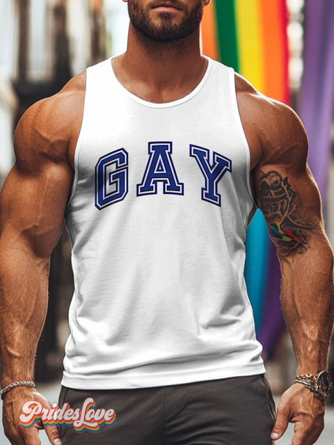Lgbt Rainbow Gay Perfect Gift Pride Print Men’s Tank Top Multicolor / S