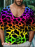 Lgbt Rainbow Gradient Shard Gay Art Vintage Print Casual 100% Cotton Shirt Multicolor / S