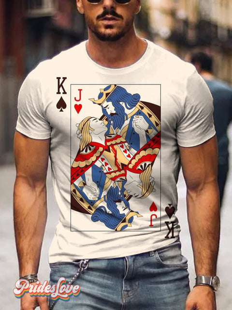 Mahdie Farhadkiaiei Playing Cards King & Joker Art Print T-shirt colorful / S