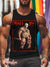 Mama’s Boy Rainbow Lgbt Gay Vintage Print Men’s Tank Top Multicolor / S