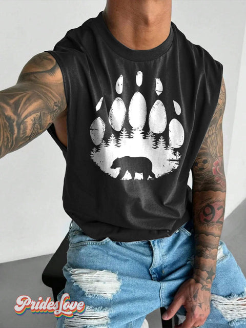 Men’s Bear Paw Pride Wide Shoulder Vest Black / S