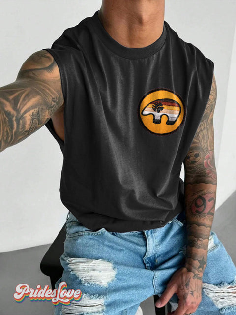 Men’s Bear Pride Wide Shoulder Vest Black / S