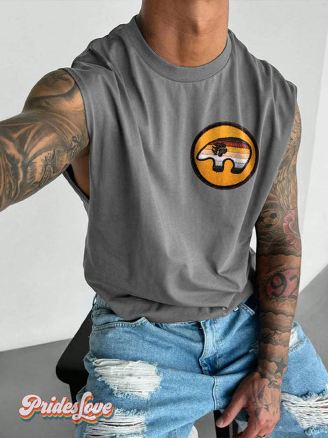 Men’s Bear Pride Wide Shoulder Vest Grey / S