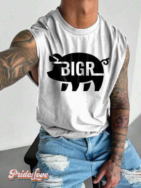 Men’s Bigr Gay Art Wide Shoulder Vest Multicolor / S