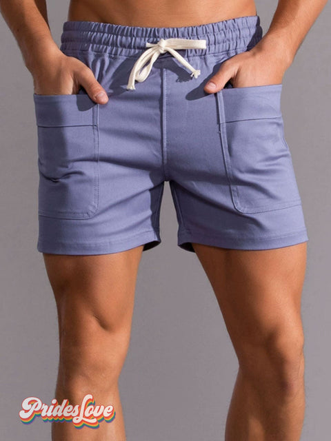 Men’s Casual Shorts Aqua Blue / S