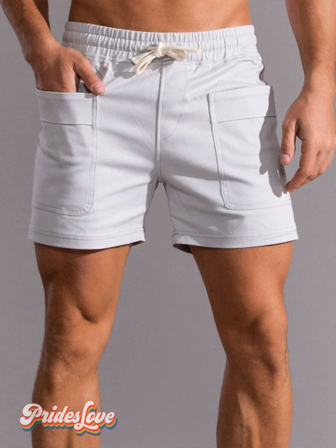Men’s Casual Shorts Light Gray / S
