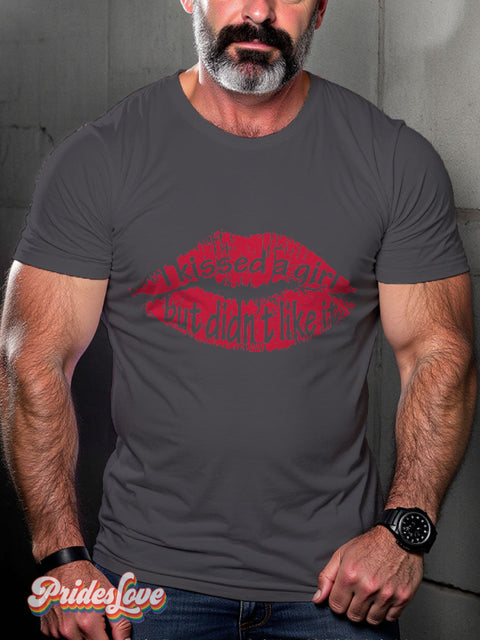 Men’s Gay I Tried It Didn’t Like Casual Print T-Shirt Grey / S
