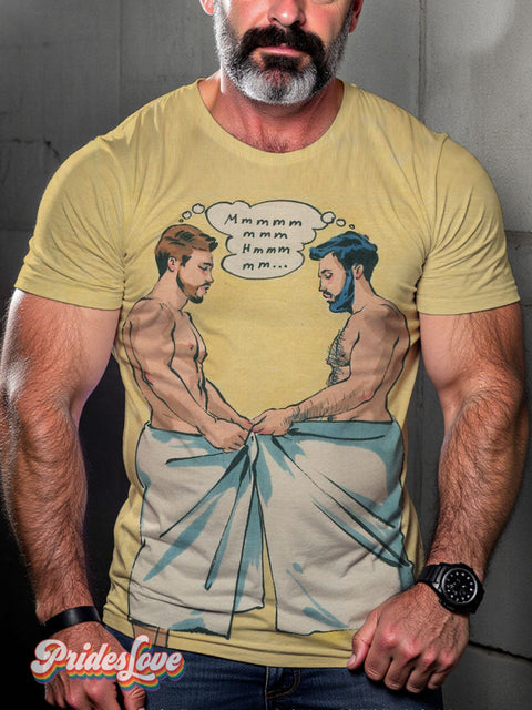 Men’s Gay I’ll Show You Mine Art Casual Print T-Shirt Multicolor / S