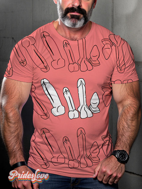 Men’s Gay Insert The Prism Casual Print T-Shirt Multicolor / S