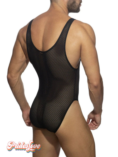 Men’s Lace Underwear Triangle One Piece Black1 / M