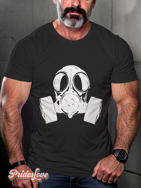 Men’s Leather Bear Gay Pride Casual Print T-Shirt
