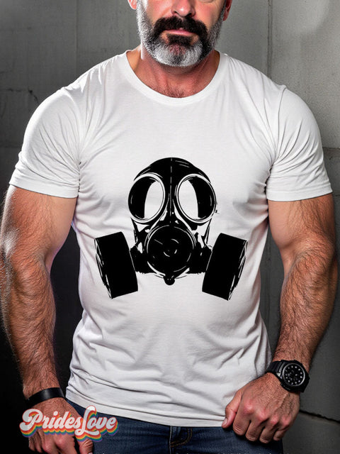 Men’s Leather Bear Gay Pride Casual Print T-Shirt