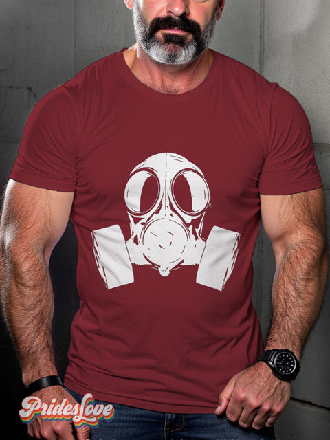 Men’s Leather Bear Gay Pride Casual Print T-Shirt