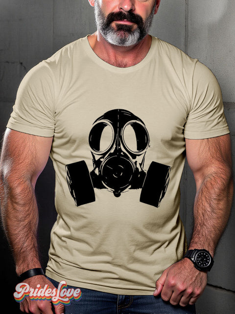 Men’s Leather Bear Gay Pride Casual Print T-Shirt