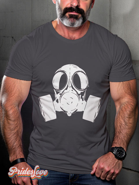 Men’s Leather Bear Gay Pride Casual Print T-Shirt