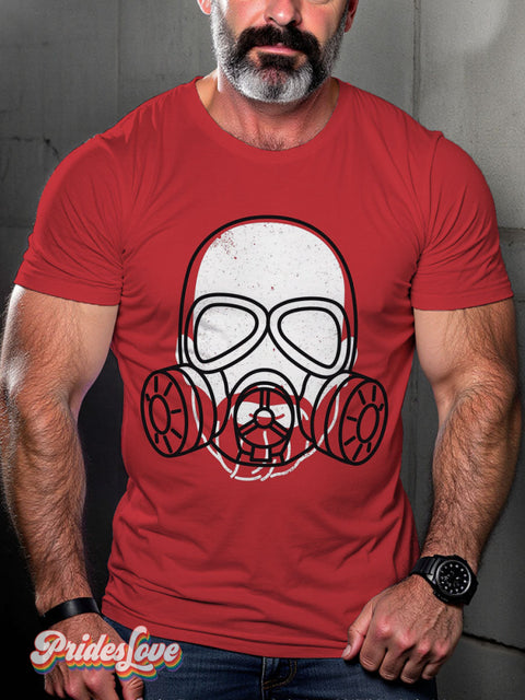 Men’s LGBT Gay Pride Alter Ego Gimp Art Casual Print T-Shirt Multicolor / S