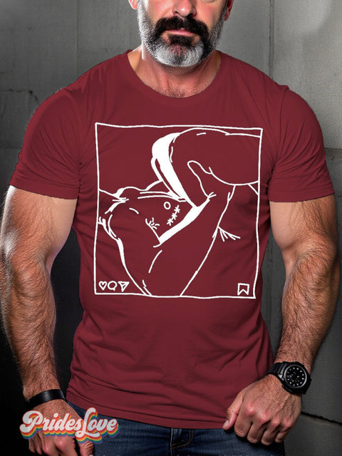 Men’s Lgbt Gay Pride Print T-Shirt Red / S