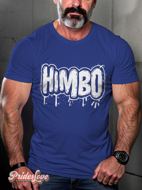 Men’s Lgbt Rainbow Gay Mimbo Pride Casual Print T-Shirt Blue / S