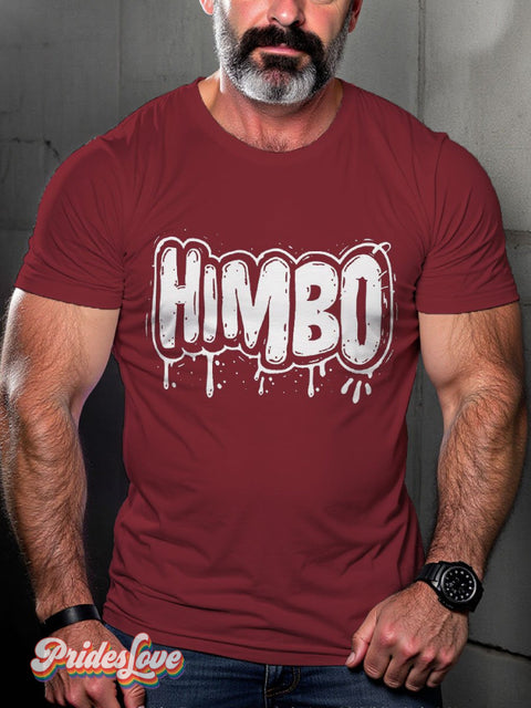 Men’s Lgbt Rainbow Gay Mimbo Pride Casual Print T-Shirt Maroon / S